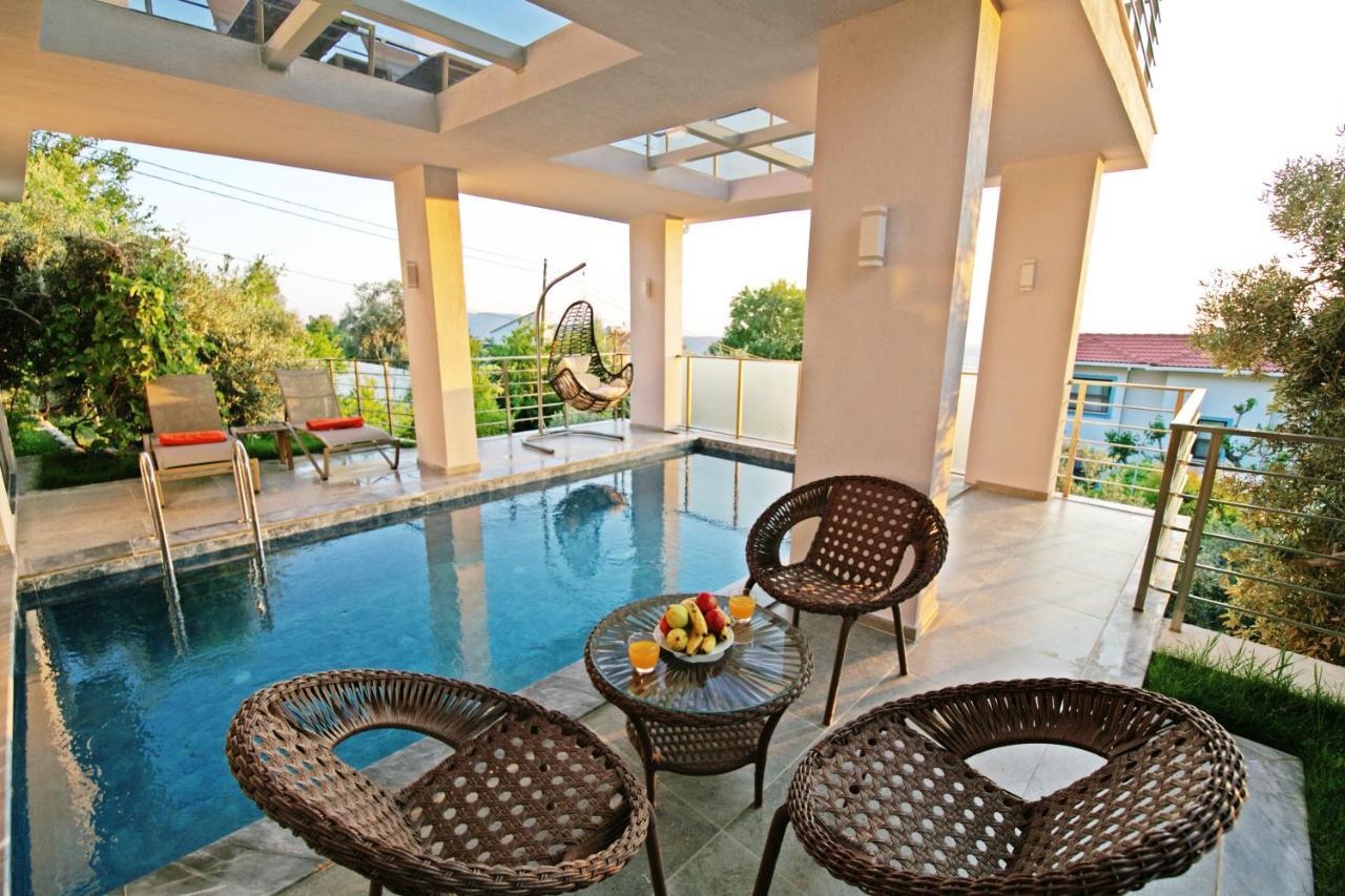 Villa With A Private Heated Pool, Jacuzzi, Overlooking Spectacular Views Of The Sea Kaş Ngoại thất bức ảnh