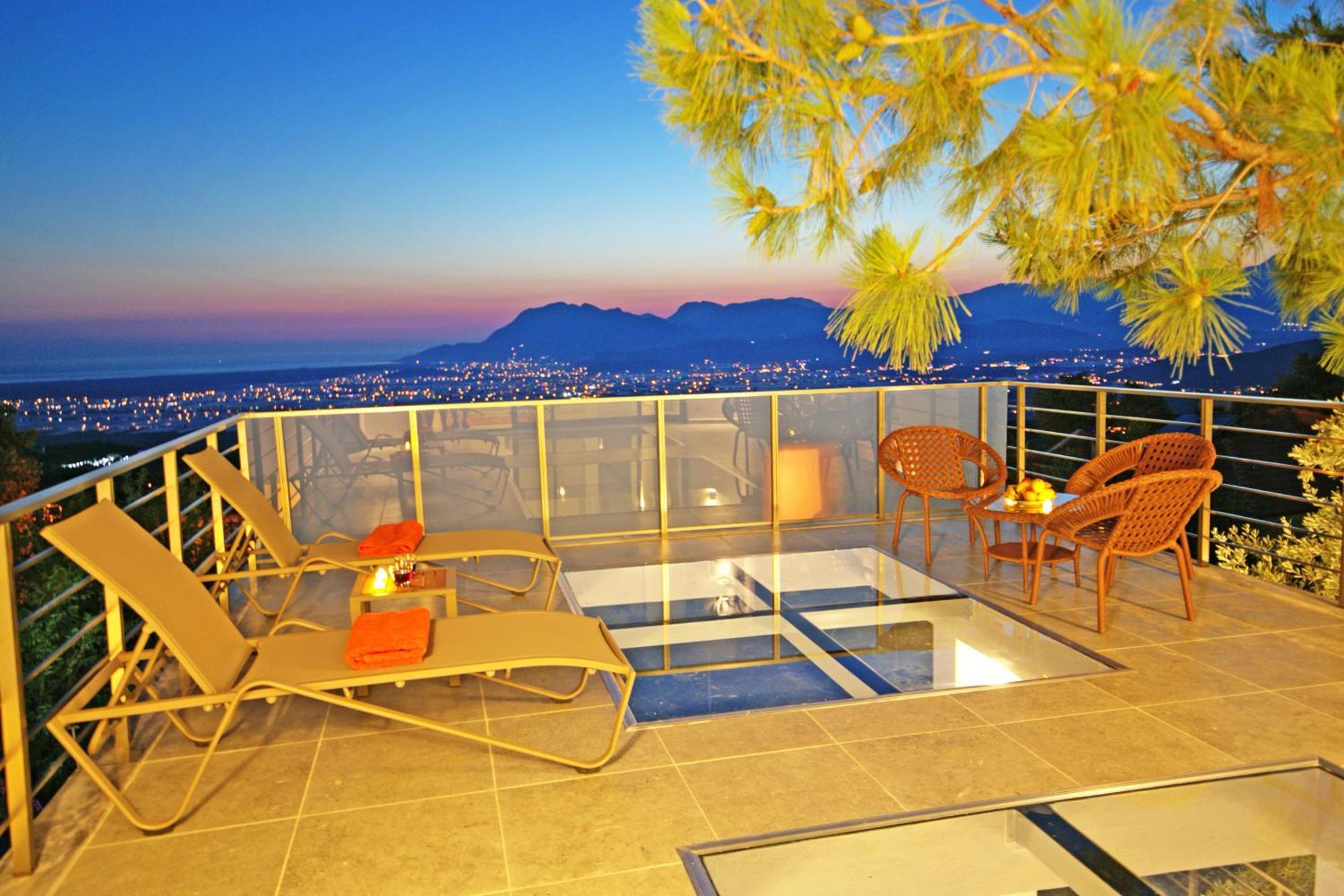 Villa With A Private Heated Pool, Jacuzzi, Overlooking Spectacular Views Of The Sea Kaş Ngoại thất bức ảnh